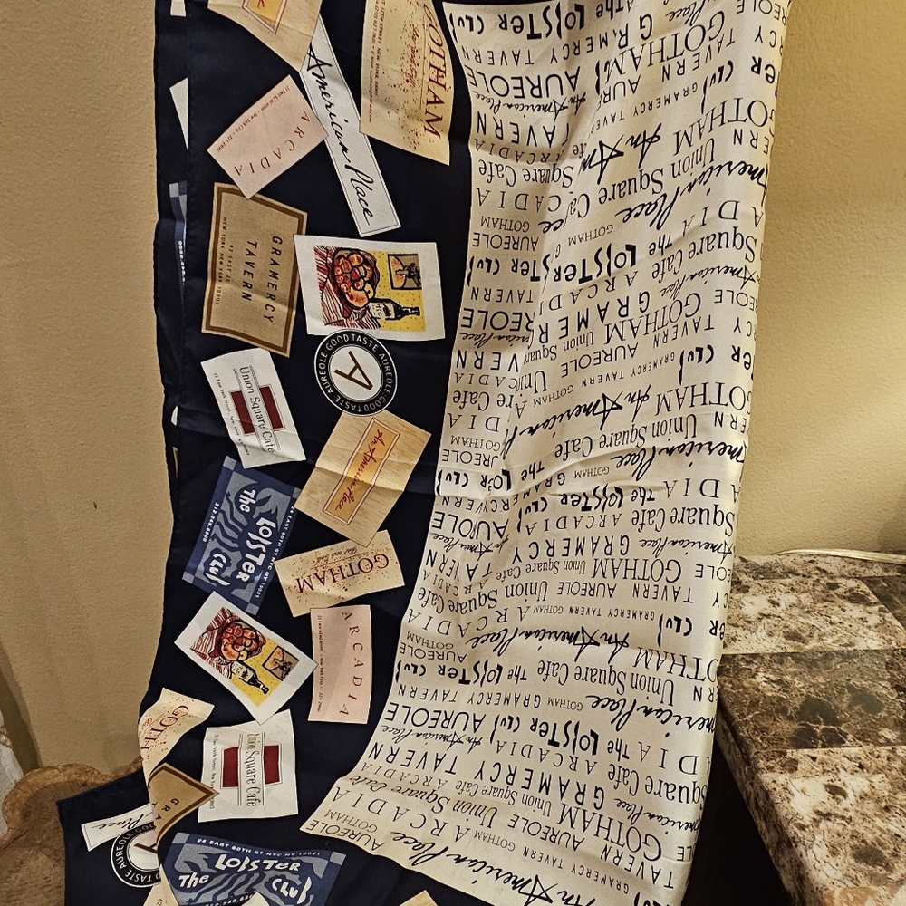 ECHO Vintage NYC Bygone Era Silk Scarf - Picture 8 of 9